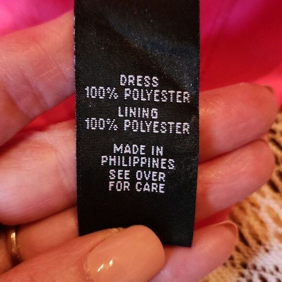 Amy Wear Sleeveless Knee Length Party Dress, Girls 14, Pink & Yellow Floral - Picture 9 of 10